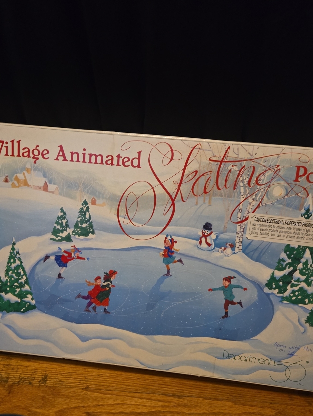 Department 56 Village Animated Skating Pond - Non Working